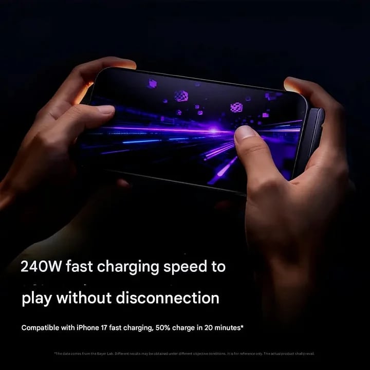 🔥 2-in-1 Invisible Holder Charger Cable - 240W Fast Charging Cord with Built-In Phone Stand