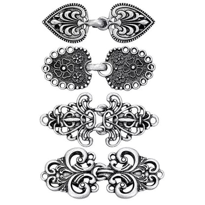 Vintage Sweater Shawl Clips Set (4PCS) 💖 Elegant Retro Cardigan Accessories