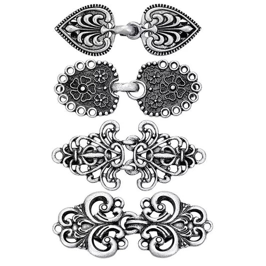 Vintage Sweater Shawl Clips Set (4PCS) 💖 Elegant Retro Cardigan Accessories