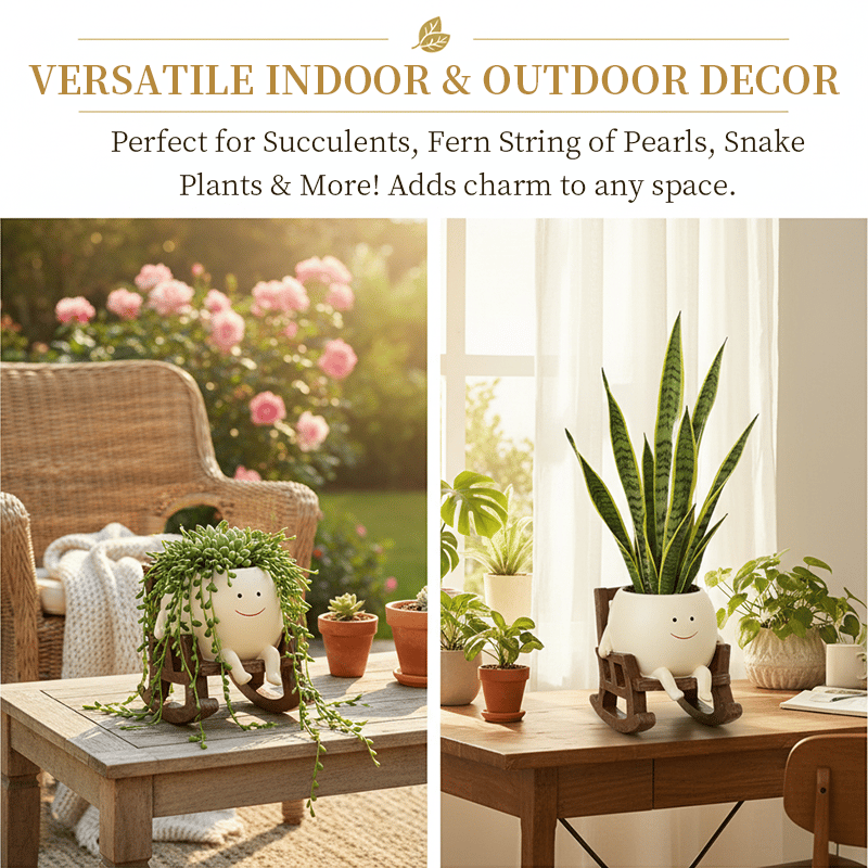 Last Day 49% OFF🔥Smily Face Garden Planter Pot