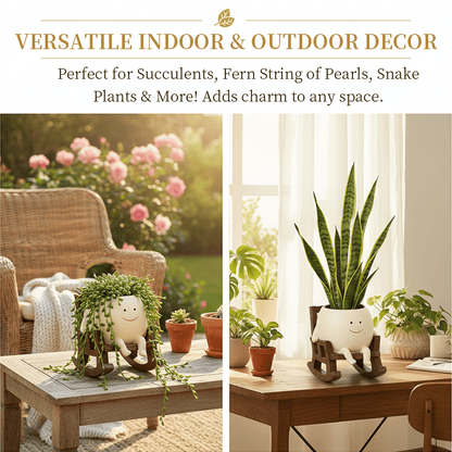 Last Day 49% OFF🔥Smily Face Garden Planter Pot