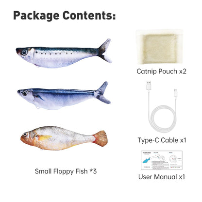 Last Day 49% OFF 🔥Interactive Flopping Fish Cat Toy – Perfect Gift for Cats🎁