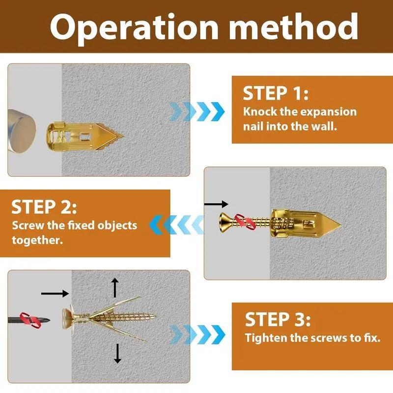 🔥Self Drilling Drywall Anchors with Screws Kit