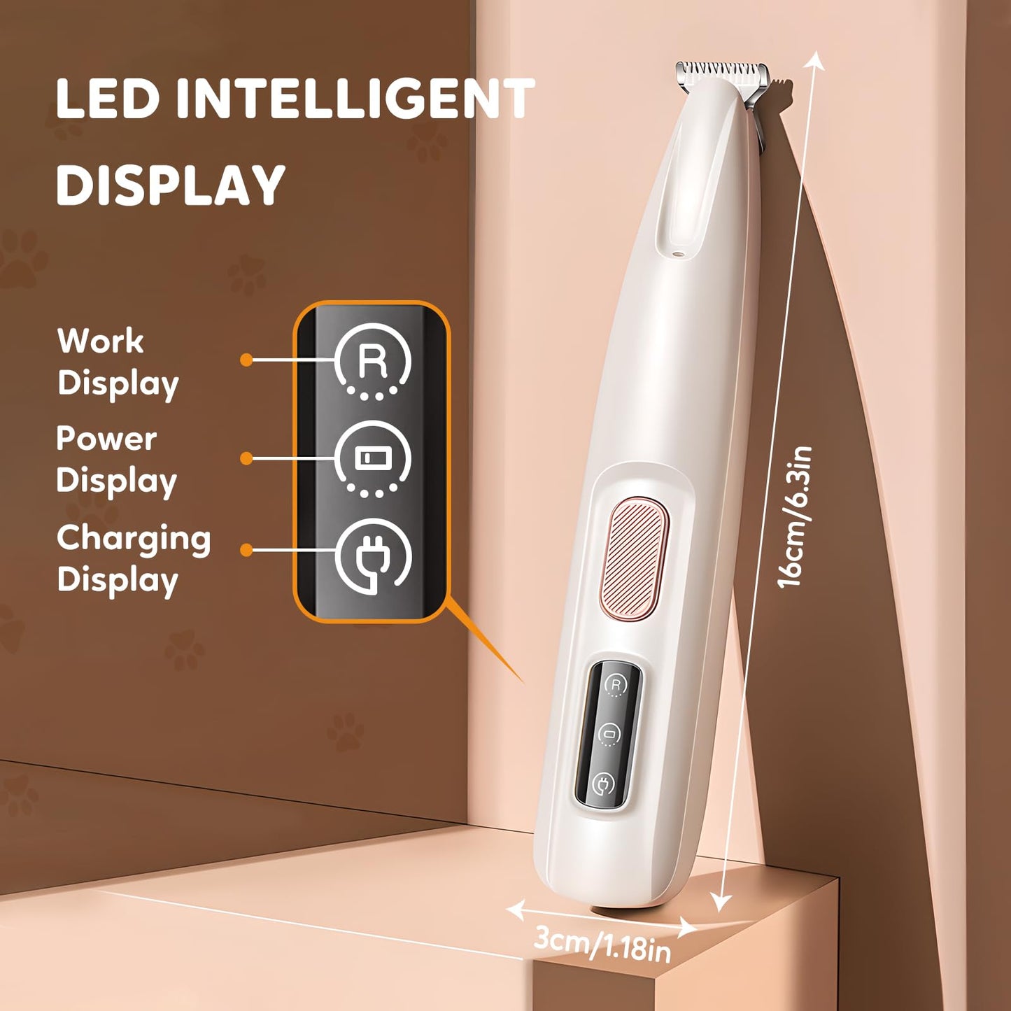 Rechargeable Pet Hair Trimmer Kit