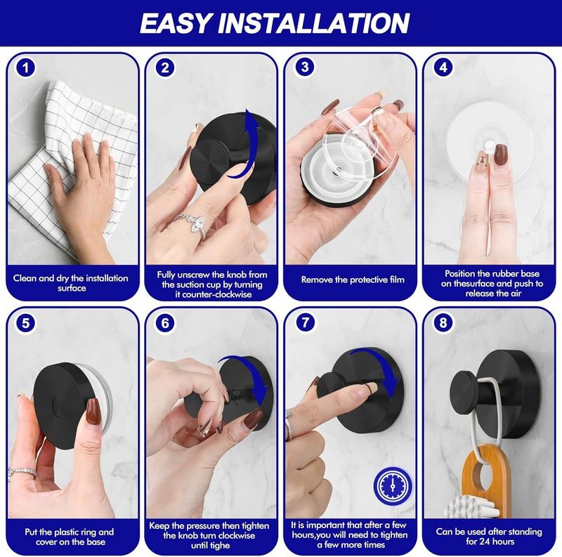 LAST DAY 49% OFF✨ Heavy-Duty Suction Hooks — Bathroom & Holiday Use