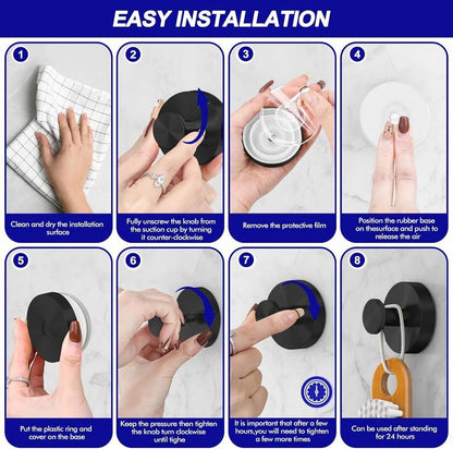 LAST DAY 49% OFF✨ Heavy-Duty Suction Hooks — Bathroom & Holiday Use