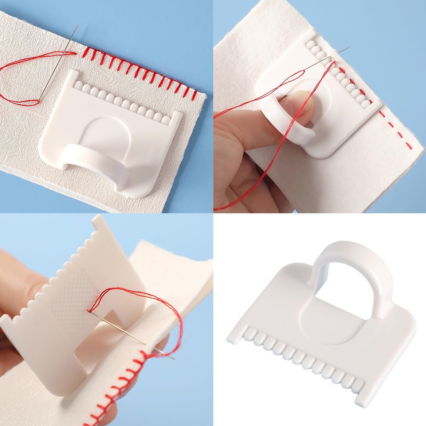 🧵 Precision Sewing Guide Tool – Finger Protector & Stitch Alignment Aid ✨