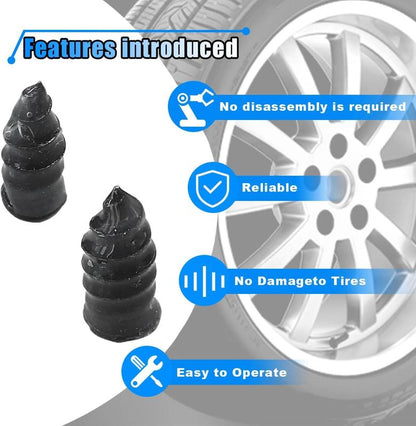 Last Day 49% OFF🔥Self-service Tyre Repair Vacuum Rubber Nails Kit