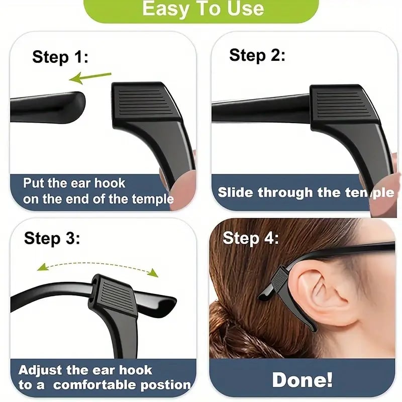 Last Day 49% OFF🔥 Glasses Anti-slip Silicone Ear Clip