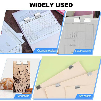 LAST DAY 49% OFF🔥 Portable Binder Clip Stapler- Includes 50 reusable clips