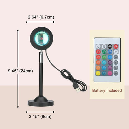 🔥LAST DAY 49% OFF - 🌅Sunset Lamp Projector Light 💫180° Adjustable RGB Sunset Mood Lamp