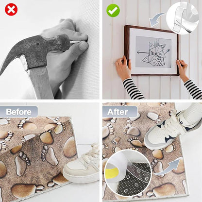 Hot Sale 🔥🔥Multipurpose Transparent Double Sided No
