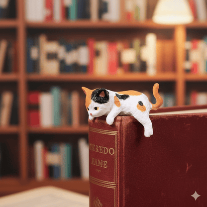 LAST DAY 49% OFF✨😺5-Piece Mini Resin Cat Figurines - Cute Cartoon Desk Decor