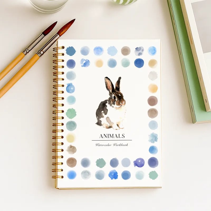 🔥LAST DAY SALE 49% OFF 🖼️Beginner-Friendly💕 Watercolor Workbook