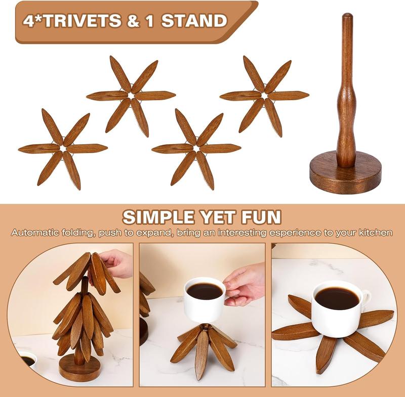 Last Day 49% OFF 🔥Wooden Leaf-Shaped Heat Insulation Placemat