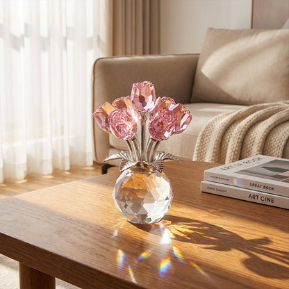 🎁Last Day 49% OFF 🌹Everlasting Crystal Rose Flower Figurine – A Timeless Gift for Mom