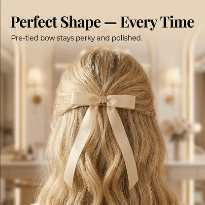 Last Day 49% OFF 🎀 The "Instant Elegant": Magnetic Snap-On Bow Hair Clip