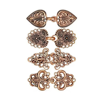Vintage Sweater Shawl Clips Set (4PCS) 💖 Elegant Retro Cardigan Accessories