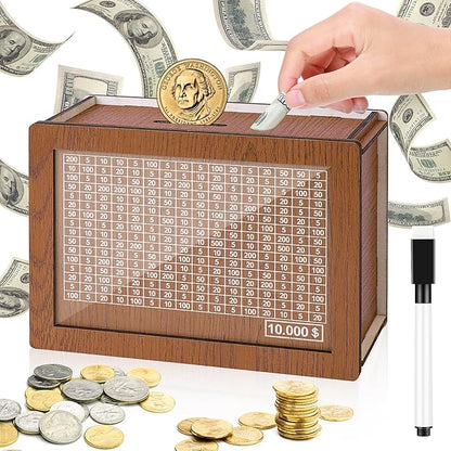 Hot Sale 49% OFF 🔥Wooden Savings Box—Create Your 2026 New Year Savings Plan