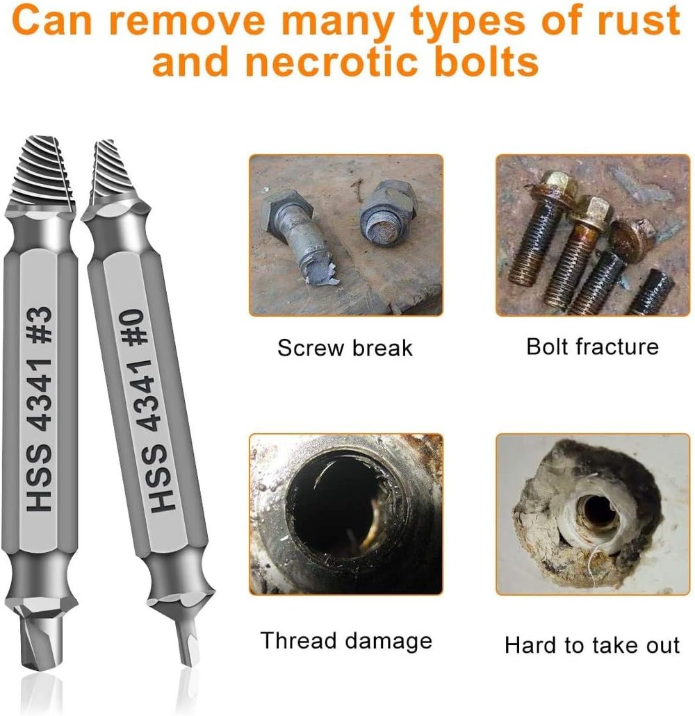 Last Day 49% OFF🔥🔧 Damaged Screw Extractor Set – Remove Stripped Screws in Seconds