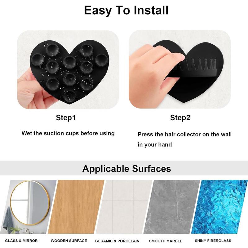 LAST DAY 49% OFF 🔥 No More Clogged Drains – Silicone Wall-Mount Hair Catcher (2PCS)