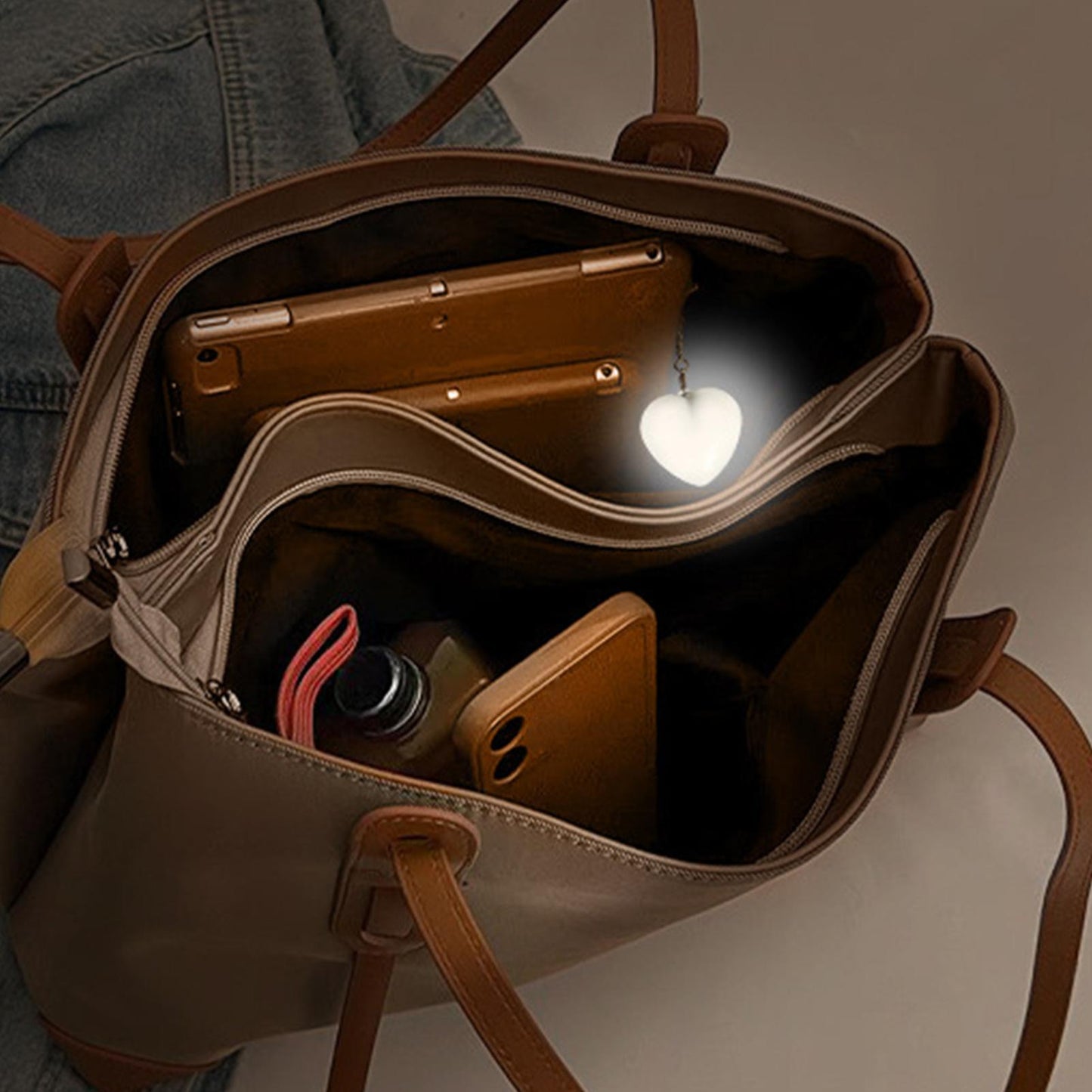 Last Day 49% OFF 🔥Love Wallet Tote Bag Touch Sensing Light