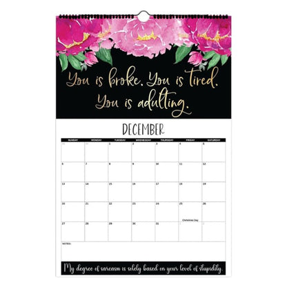 Here We F*cking Go Again: 2026 Swear Calendar for Tired-Ass Women - Hang with Ease, Funny Monthly Calendar