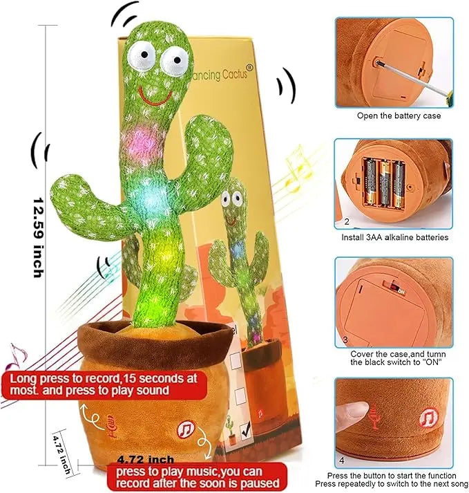 LAST DAY: 49% OFF – Talking Cactus That Repeats, Dances & Makes Kids Laugh Nonstop 🌵😂