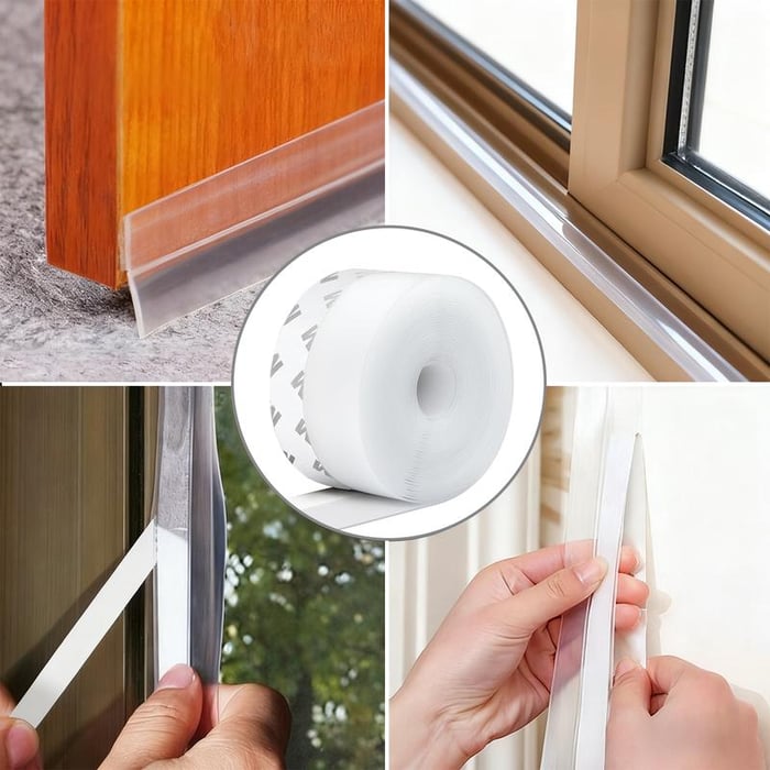 Last Day 49% OFF🔥Weather Stripping Door Seal Strip (5M/16.4FT) —Protects from cold wind and heat🌪️🌀