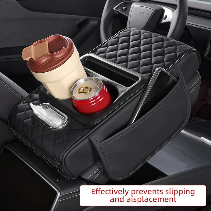 LAST DAY 49% OFF🔥Multi-Purpose Car Console Storage Bag with Armrest Pad
