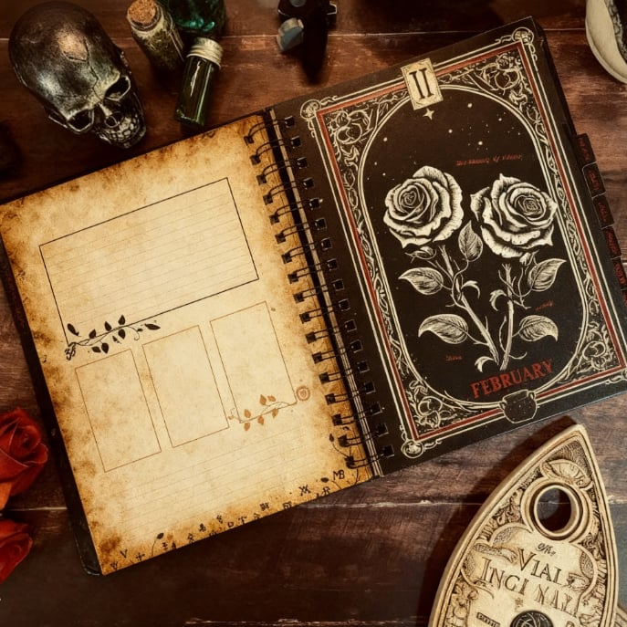 LAST DAY 50% OFF🧙‍♀️Waiting for the Night 2026 Weekly Planner🧹Hardcover Book