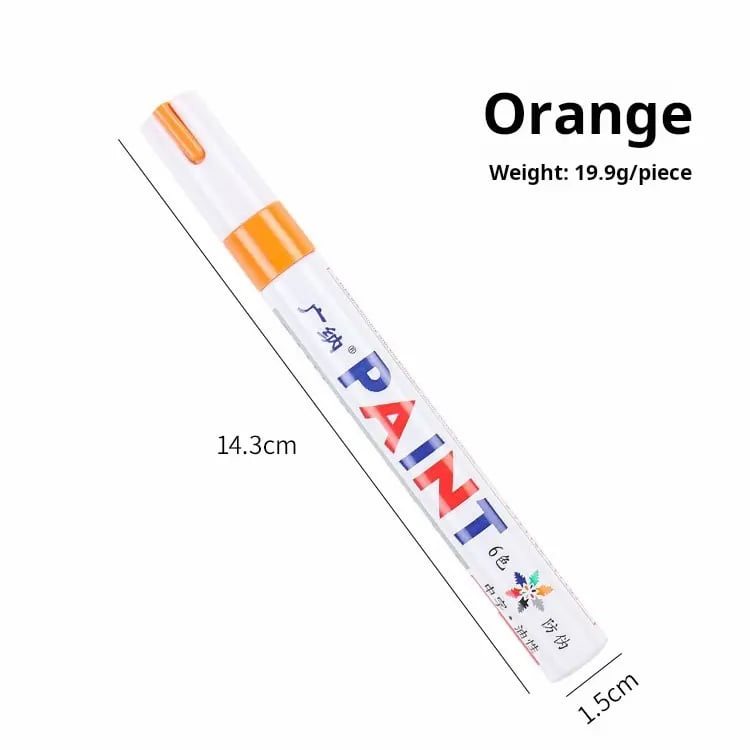 ✍️ 🌟 Waterproof Tire Paint Pen - Permanent Oil-Based Marker for Rims.