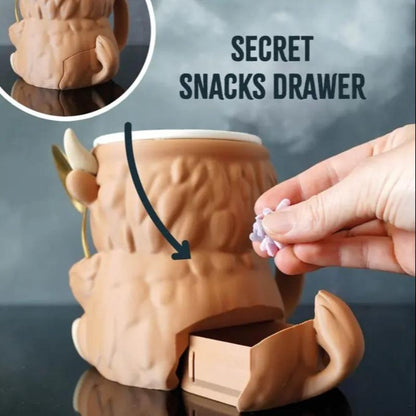 🔥Highland Cow Ice Cream Pint Holder Rack