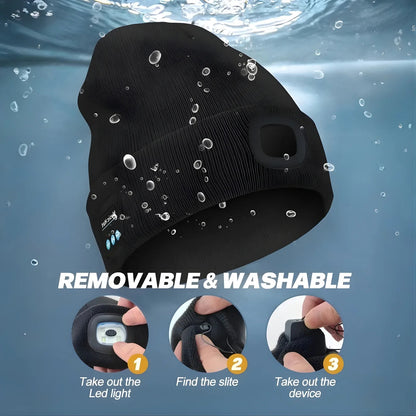 Last Day 49% OFF🔥Bluetooth Beanie with LED Headlight and Removable Speakers