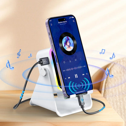 🔥 Last Day 49% OFF – Wireless Induction Bluetooth Speaker with Adjustable Phone Stand