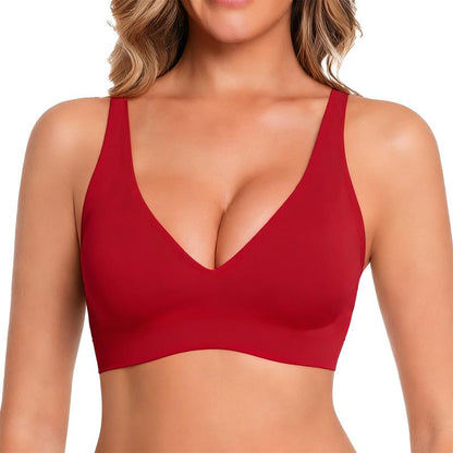 ✨Last Day 49% OFF 🔥Deep V Seamless Wireless Bra – Natural Lift & All-Day Comfort