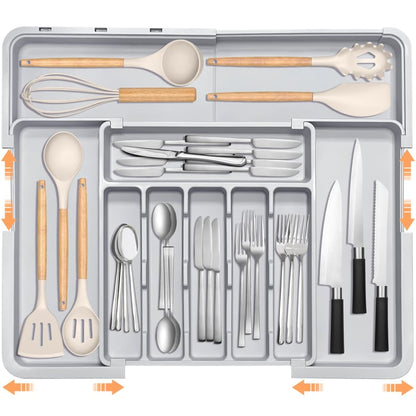 ⏰Last Day 49% OFF✨ Large Capacity Expandable Utensil Drawer Organizer