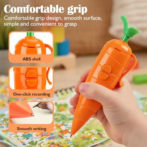 🐰 Cute Carrot-Shaped Voice Recorder—A Little Gift for Your Easter Basket 🥕