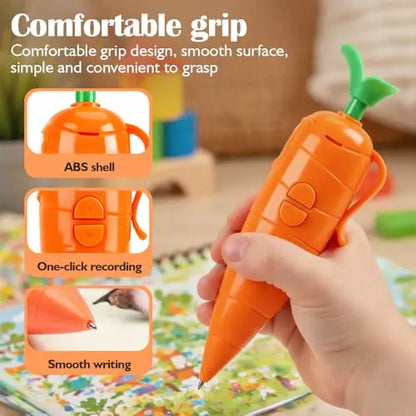 🐰 Cute Carrot-Shaped Voice Recorder—A Little Gift for Your Easter Basket 🥕