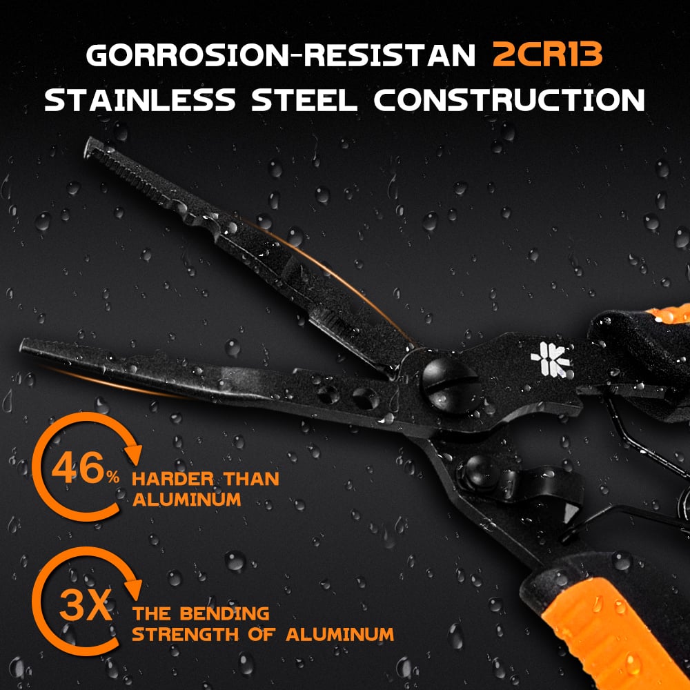 Last Day 49% OFF🔥 4-in-1 Fishing Pliers: Cut, Crimp, Remove Hooks & Open Split Rings 🎣