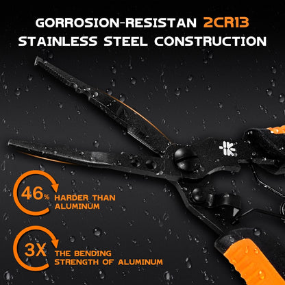 Last Day 49% OFF🔥 4-in-1 Fishing Pliers: Cut, Crimp, Remove Hooks & Open Split Rings 🎣