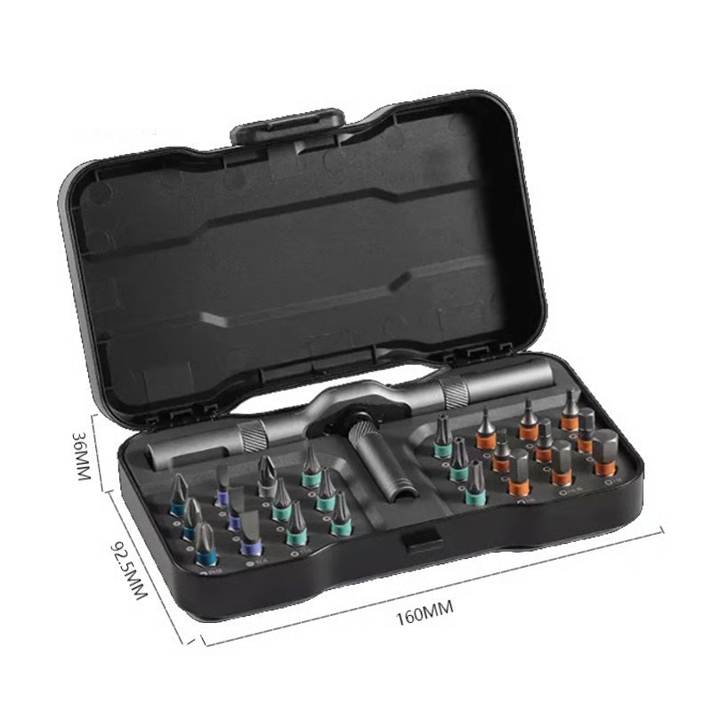 🔥24 in 1 DlY Screwdriver Set Magnetic Compact and Portable Ratchet Screwdriver