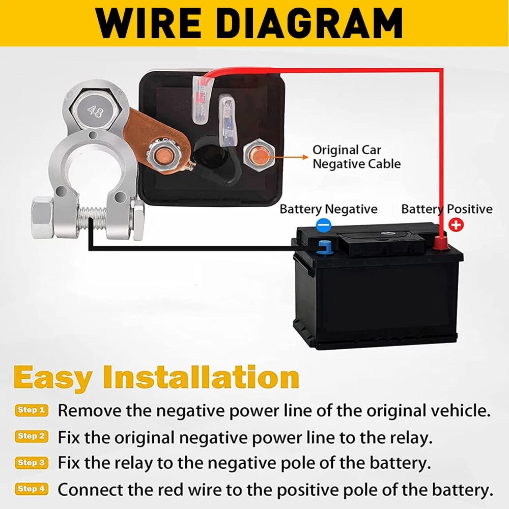 Last Day 49% OF🔥Car Battery Disconnect Switch