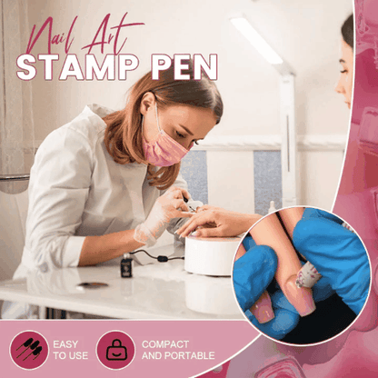 🌸 Nail Art Stamp Pen – Easy, Mess-Free Designs (49% OFF Today!) 💅🔥