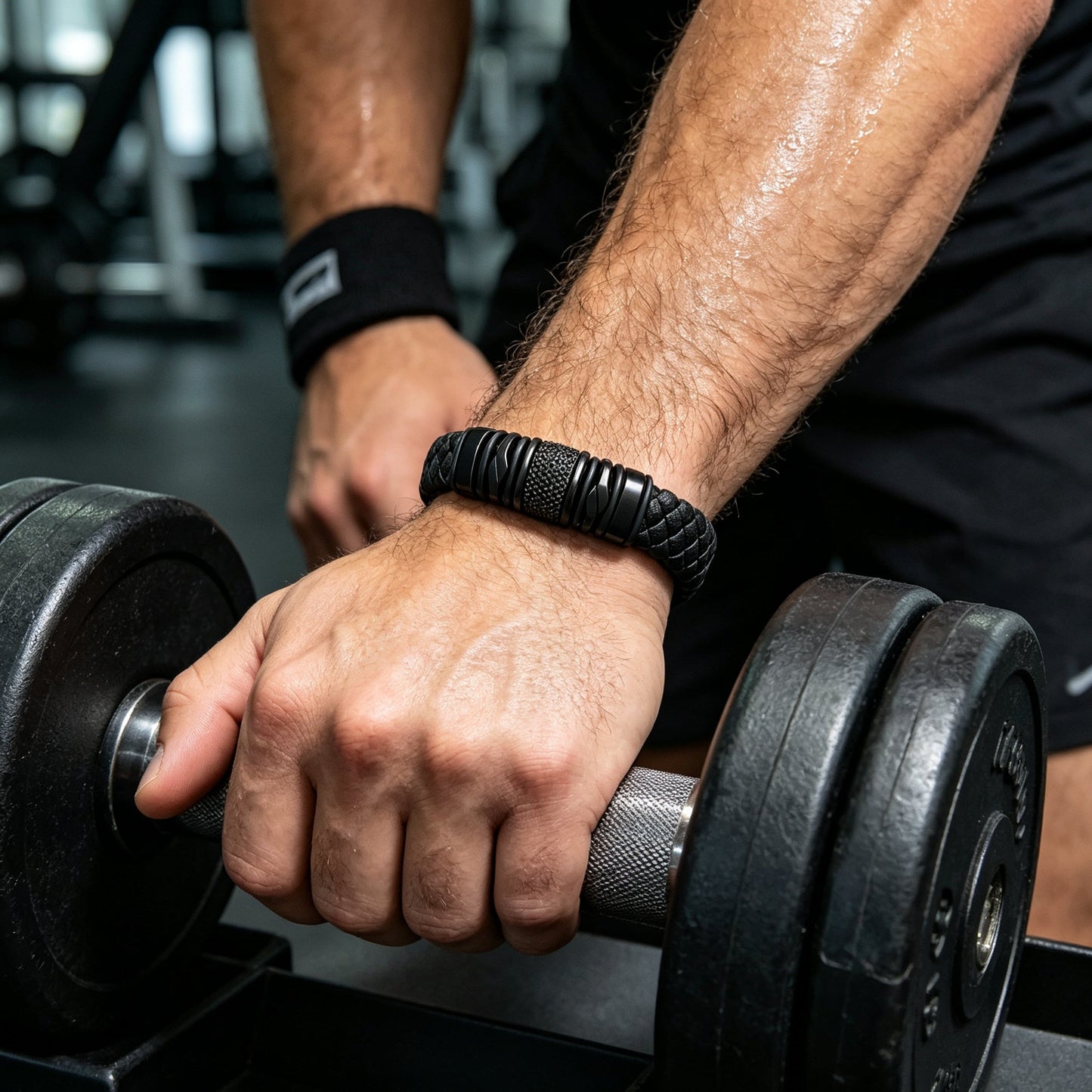 🖤 Premium Leather Bracelet – Rugged Style for Everyday Wear