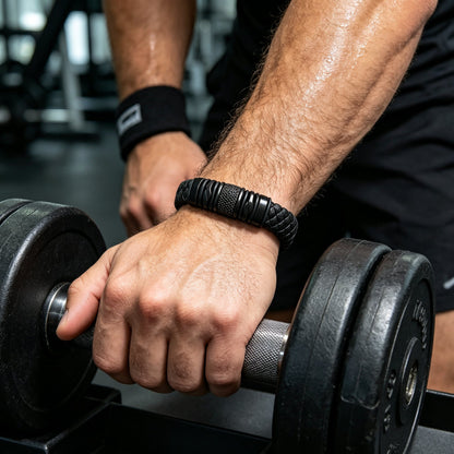 🖤 Premium Leather Bracelet – Rugged Style for Everyday Wear