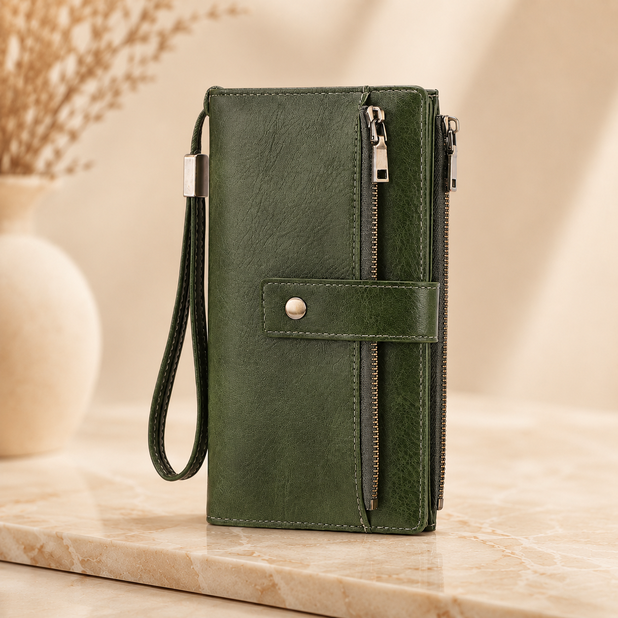 👛 Large Capacity Women’s Wallet with RFID Protection