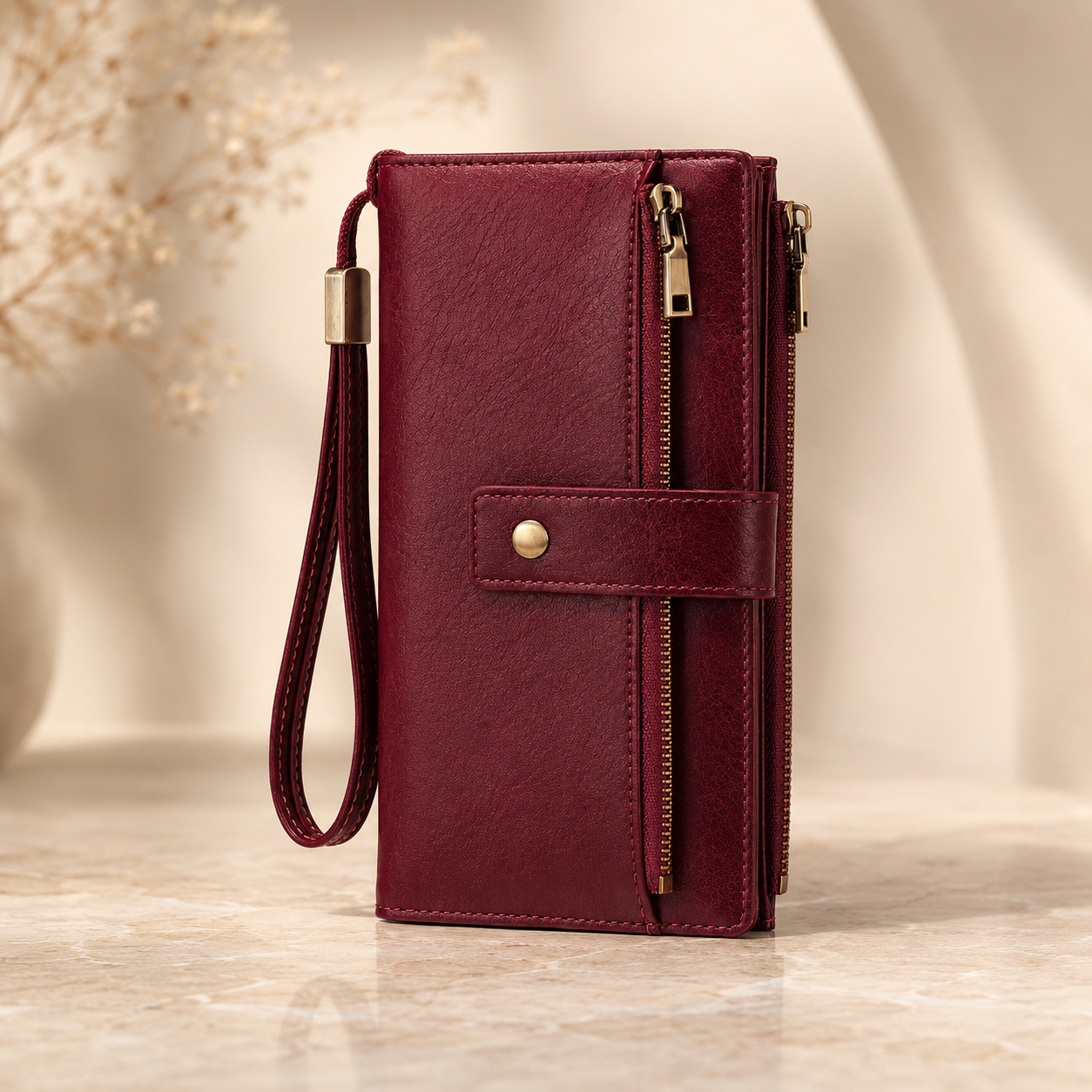👛 Large Capacity Women’s Wallet with RFID Protection