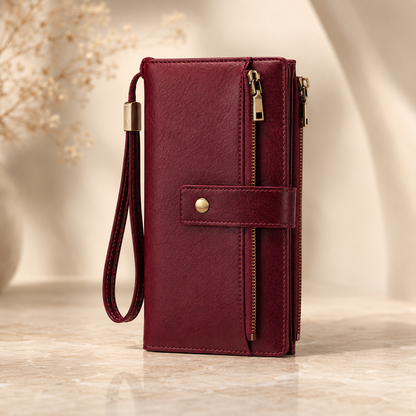 👛 Large Capacity Women’s Wallet with RFID Protection