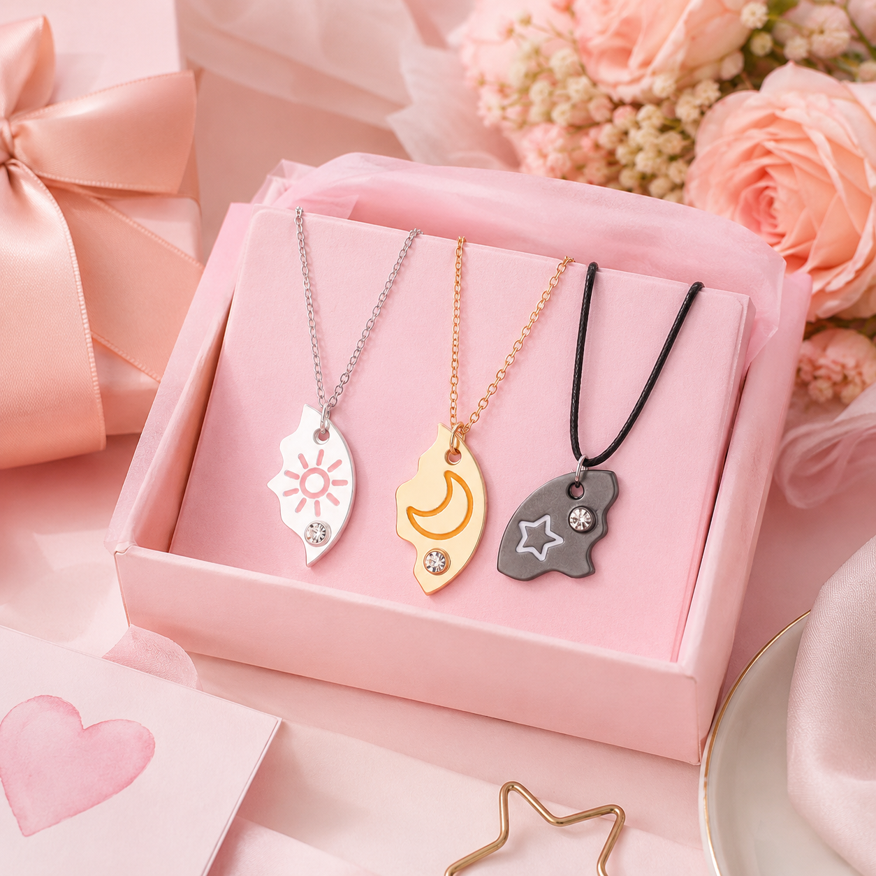 Matching BFF Necklaces for You and Your Two Besties